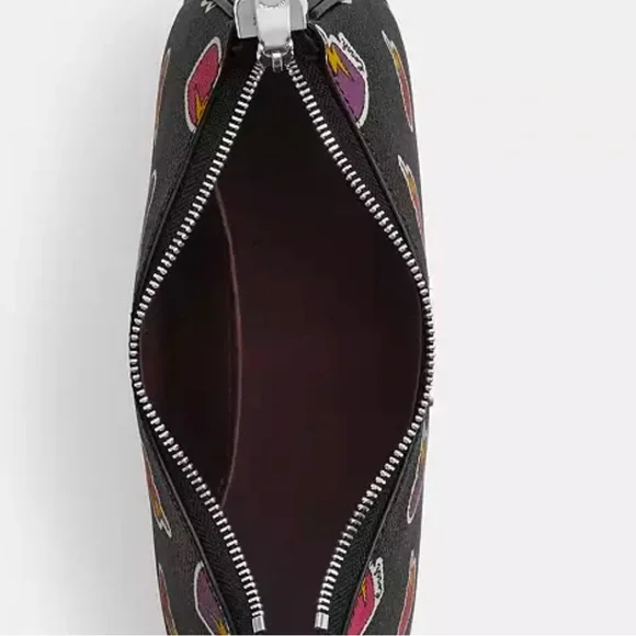 Coach Teri Shoulder Bag With Heart Bolt Print - Picture 14 of 14